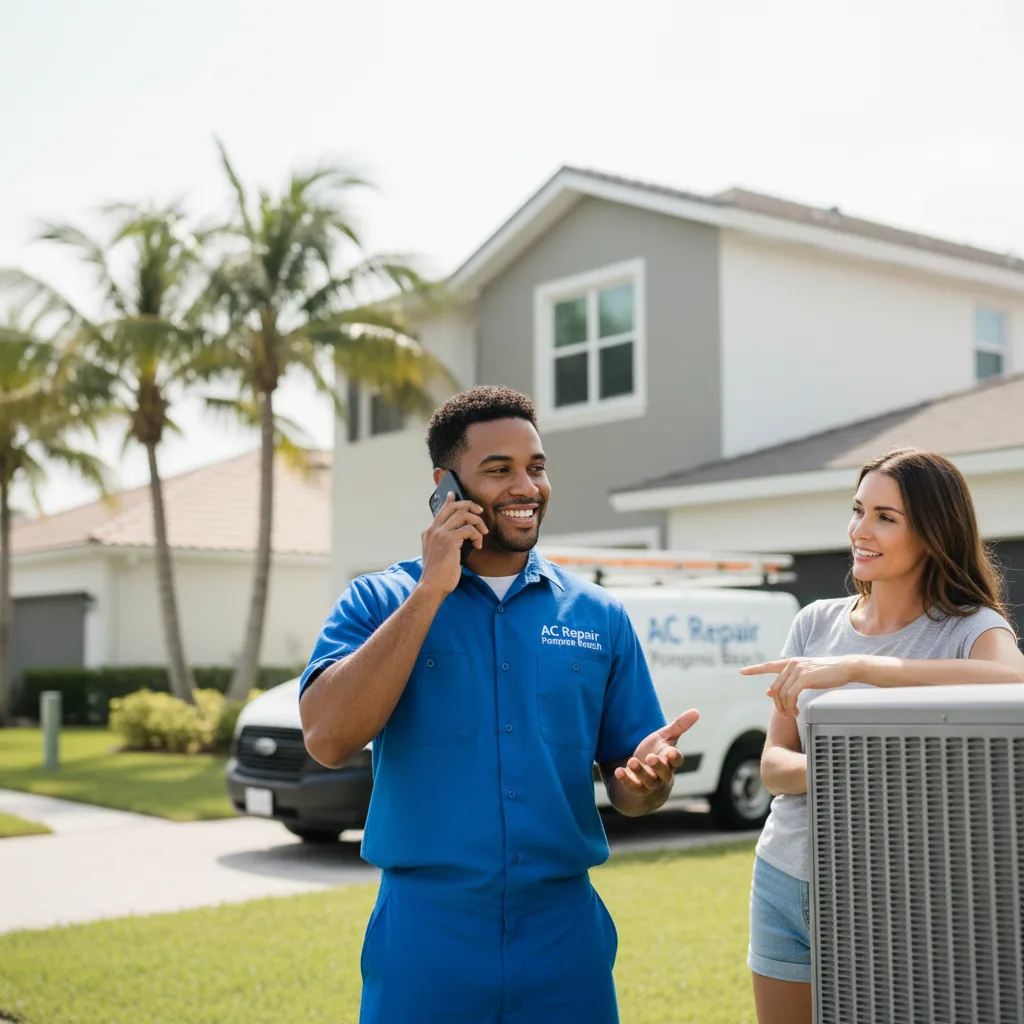AC Repair Pompano Beach customer support in Palm Beach